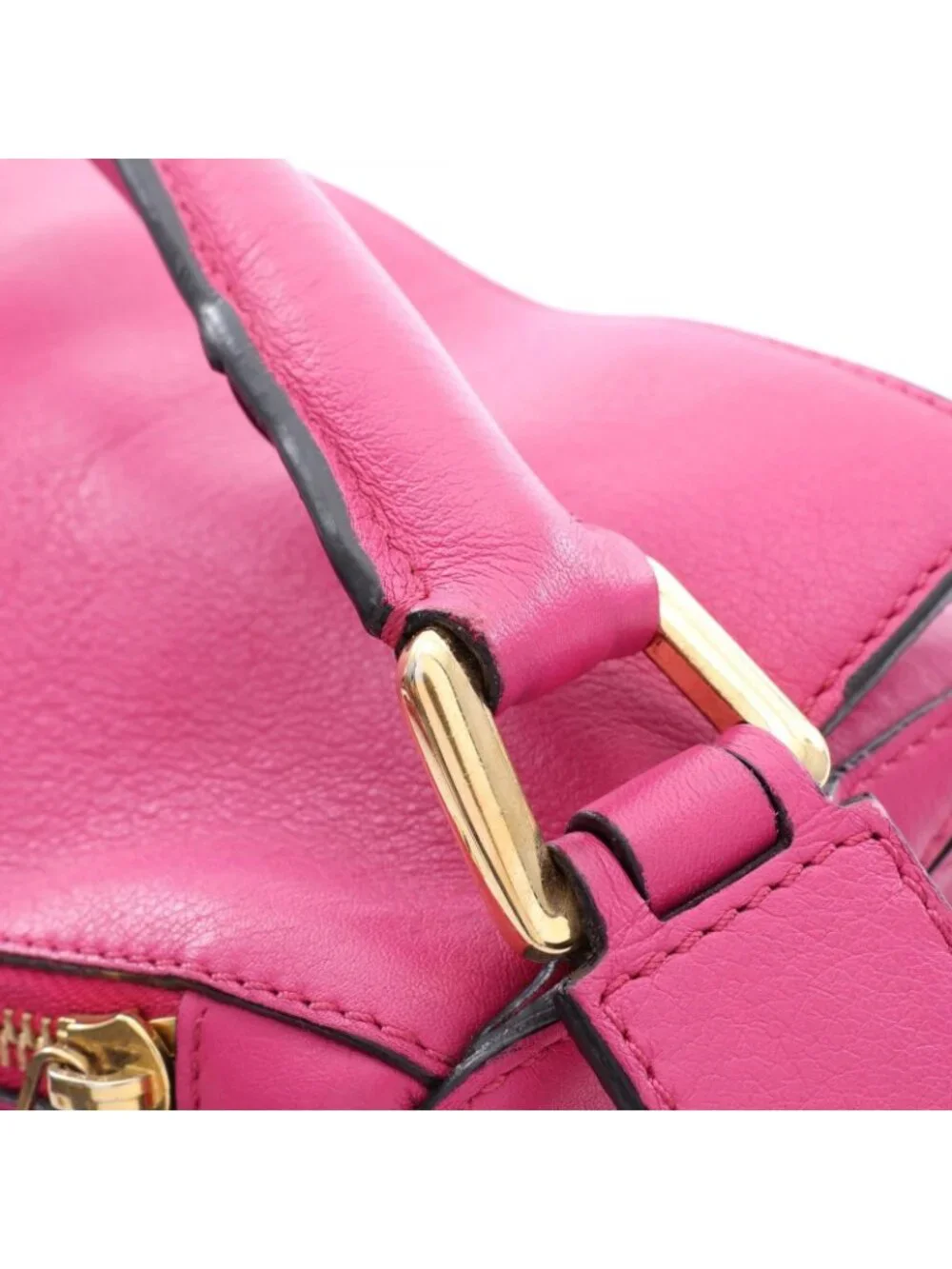 Loewe Handbag Puzzle Bag 2-Way Magenta Leather